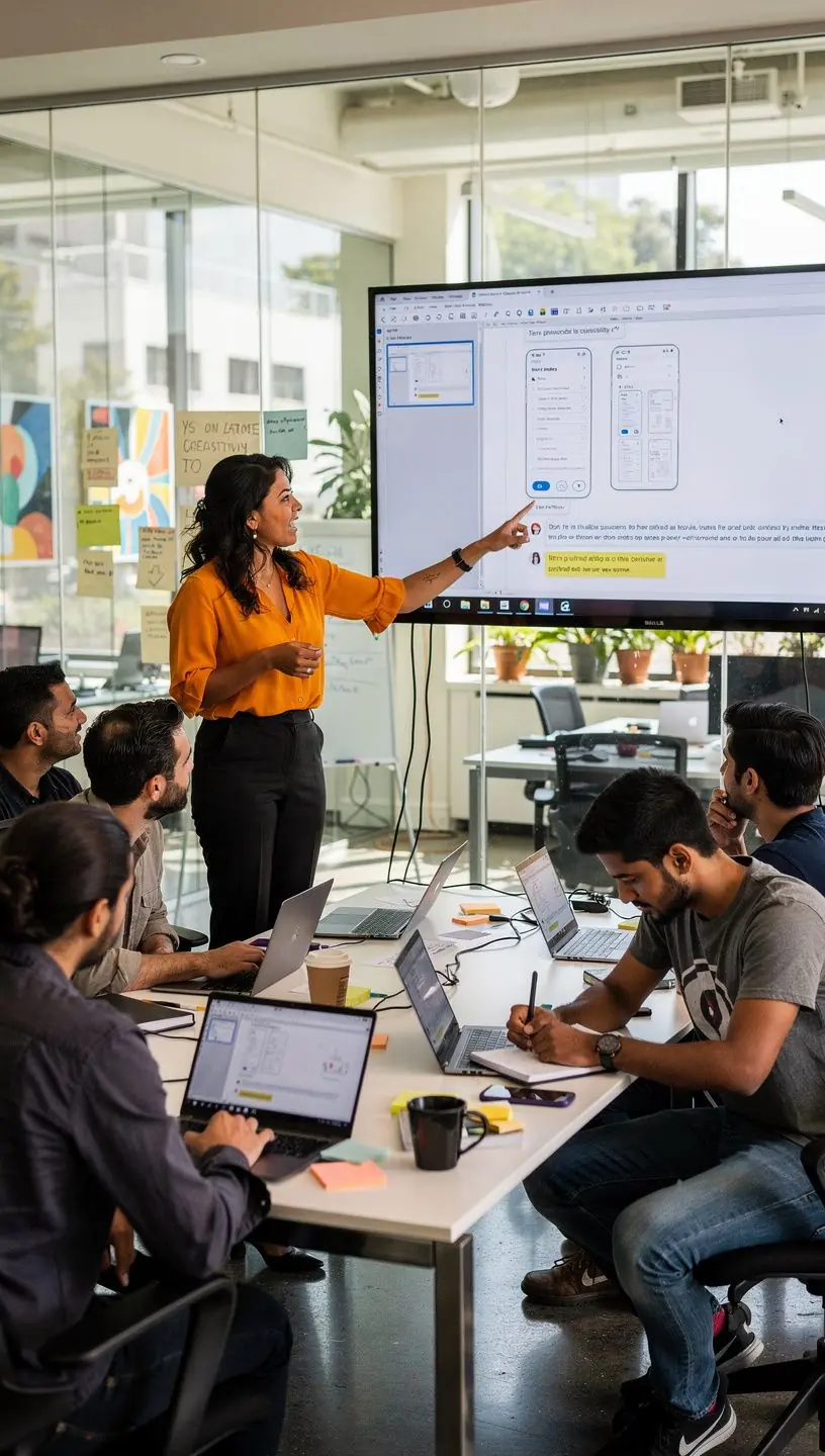 Close-up of a person navigating a user-friendly software interface on a laptop screen.